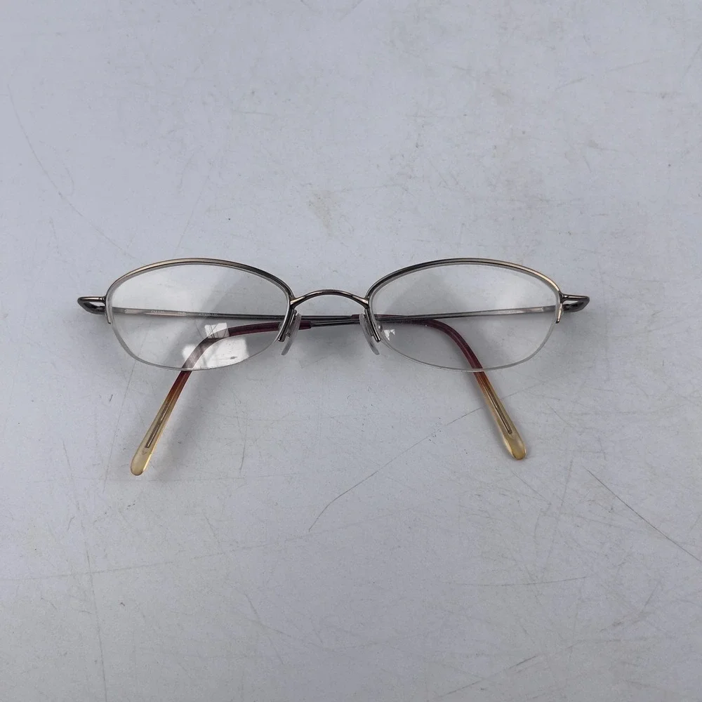 Chelsea Morgan CM 535 Women's Eyeglasses Frame Gold Metal Oval 47-20-135mm‎